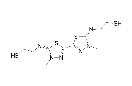 2,2'-bis[4,5-dihydro-5-(2-mercaptoethylimino)-4-methyl-1,3,4-thiadiazole]