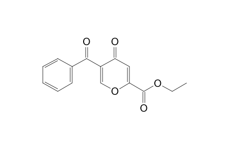 5-benzoyl-4-oxo-4H-pyran-2-carboxylic acid, ethyl ester