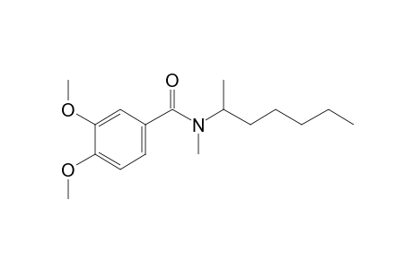 Benzamide, 3,4-dimethoxy-N-methyl-N-(hept-2-yl)-