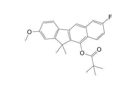 7-fluoro-2-methoxy-11,11-dimethyl-11H-benzo[b]fluoren-10-yl pivalate