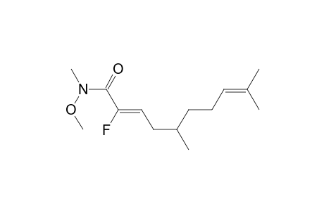 (Z)-2-Fluoro-N-methoxy-N,5,9-trimethyldeca-2,8-dienamide