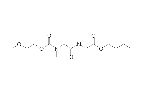 Alanylalanine, N,N'-dimethyl-N'-(2-methoxyethoxycarbonyl)-, butyl ester