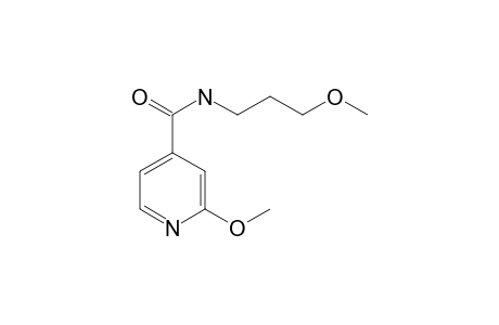 2-methoxy-N-(3-methoxypropyl)isonicotinamide