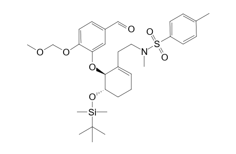 N-(2-((5S,6S)-5-((Tert-butyldimethylsilyl)oxy)-6-(5-formyl-2- (methoxymethoxy)phenoxy) cyclohex-1-en-1-yl)ethyl)-N,4-dimethylbenzenesulfonamide