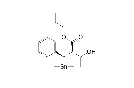 (2SR,3RS)-allyl 3-hydroxy-2-[(SR)-1-phenyl-1-trimethylstannylmethyl]butanoate