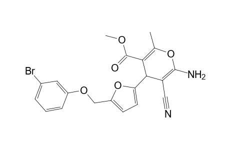 methyl 6-amino-4-{5-[(3-bromophenoxy)methyl]-2-furyl}-5-cyano-2-methyl-4H-pyran-3-carboxylate