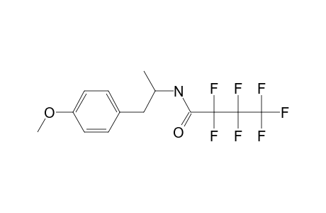 (.+/-.)-p-methoxyamphetamine, N-heptafluorobutyryl-