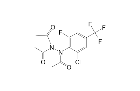 2-Chloro-6-fluoro-4-(trifluoromethyl)phenylhydrazine, N,N,N'-triacetyl-