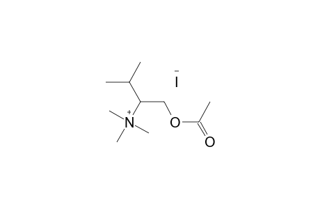 (S)-[1-(hydroxymethyl)-2-methylpropyl]trimethylammonium iodide, acetate (ester)