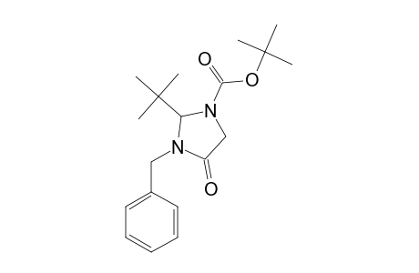 tert-Butyl 3-benzyl-2-tert-butyl-4-oxo-1-imidazolidinecarboxylate