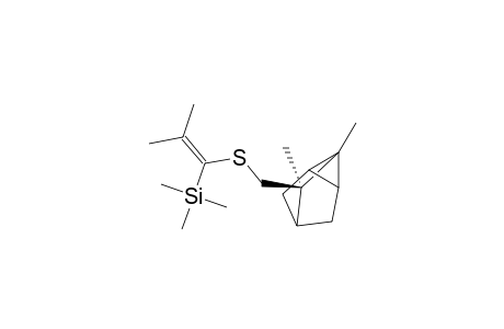 (R)-1,7-Dimethyl-7-(2-methyl-1-trimethylsilyl-1-propenylthiomethyl)tricyclo[2.2.1.0(2,6)]heptane