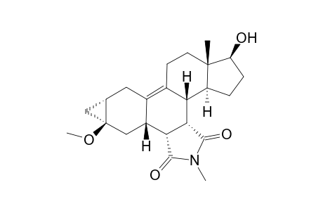 10-Hydroxy-2,9a-dimethyl-(dodecahydro)-3aH,4H-2-azadicyclopropa[5,6]dicyclopenta[a,l]phenanthrene-1,3,5-trione