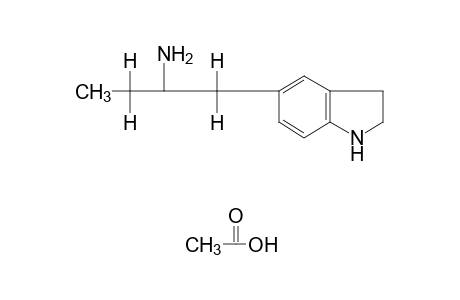 5-(2-aminobutyl)indoline, acetate(1:1)