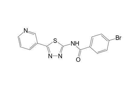 4-bromo-N-[5-(3-pyridinyl)-1,3,4-thiadiazol-2-yl]benzamide