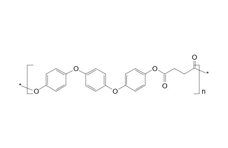 Poly[tri(oxy-1,4-phenylene)oxysuccinoyl]