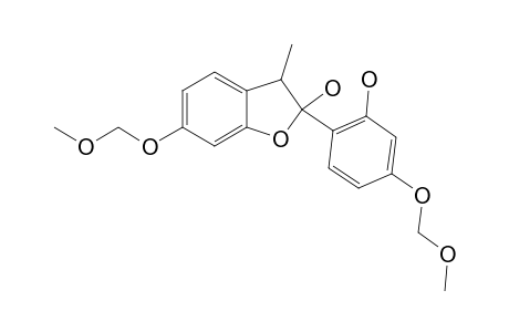 (+/-)-2,3-DIHYDRO-2-[2-HYDROXY-4-(METHOXYMETHOXY)-PHENYL]-6-(METHOXYMETHOXY)-3-METHYL-1-BENZOFURAN-2-OL