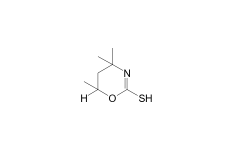 4,4,6-trimethyl-5,6-dihydro-(4H)-1,3-oxazine-2-thiol