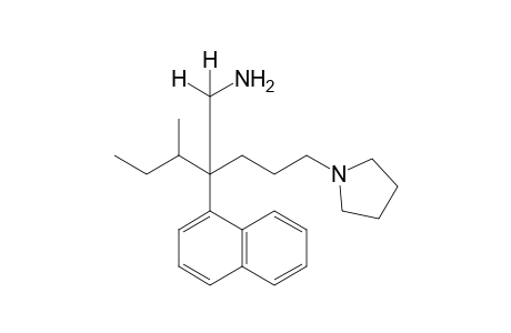 3-methyl-2-(alpha-naphthyl)-2-(3-pyrrolidinylpropyl)pentylamine