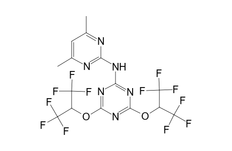 1,3,5-triazin-2-amine, N-(4,6-dimethyl-2-pyrimidinyl)-4,6-bis[2,2,2-trifluoro-1-(trifluoromethyl)ethoxy]-