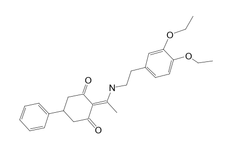 2-(1-{[2-(3,4-Diethoxyphenyl)ethyl]amino}ethylidene)-5-phenyl-1,3-cyclohexanedione