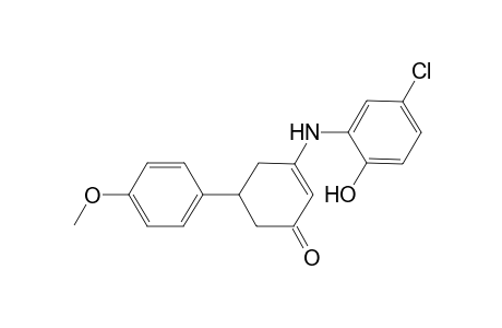 3-(5-Chloro-2-hydroxyanilino)-5-(4-methoxyphenyl)-2-cyclohexen-1-one