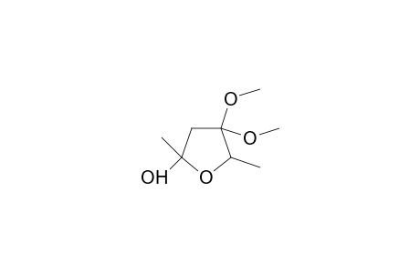 2-FURANOL, TETRAHYDRO-4,4-DIMETHOXY-2,5-DIMETHYL-