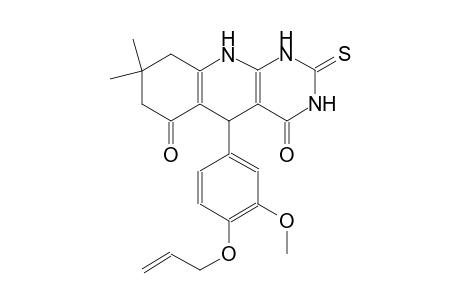 5-[4-(allyloxy)-3-methoxyphenyl]-8,8-dimethyl-2-thioxo-2,3,5,8,9,10-hexahydropyrimido[4,5-b]quinoline-4,6(1H,7H)-dione