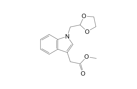 Methyl N-(1,3-dioxolan-2-ylmethyl)indole-3-acetate