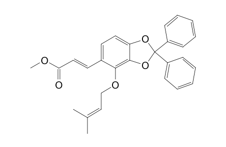 (E)-3-[4-(3-methylbut-2-enoxy)-2,2-di(phenyl)-1,3-benzodioxol-5-yl]acrylic acid methyl ester