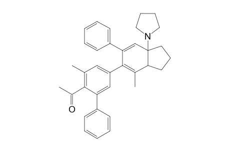 4-(6'-ACETYL-5'-METHYLBIPHENYL-3'-YL)-5-METHYL-3-PHENYL-1-PYRROLIDINOBICYCLO-[4.3.0]-NONA-2,4-DIENE