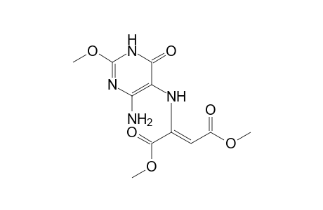 6-AMINO-5-(1,2-(E)-DICARBOMETHOXYVINYL)-AMINO-2-METHOXY-PYRIMIDIN-4(3H)-ONE