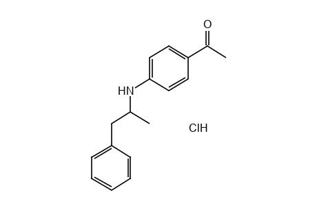 4'-[(alpha-methylphenethyl)amino]acetophenone, hydrochloride