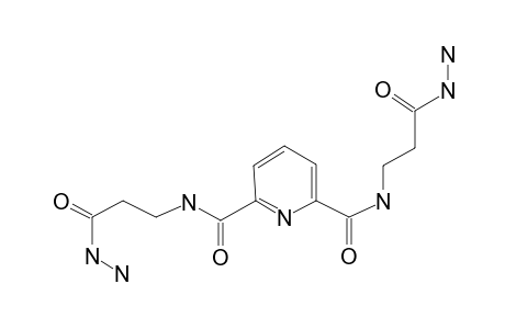 Pyridine-2,6-dicarboxylic acid bis-[(2-hydrazinocarbonyl-ethyl)-amide]