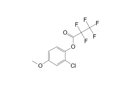 2-Chloro-4-methoxyphenol, pentafluoropropionate