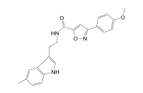 3-(4-Methoxyphenyl)-N-[2-(5-methyl-1H-indol-3-yl)ethyl]-1,2-oxazole-5-carboxamide