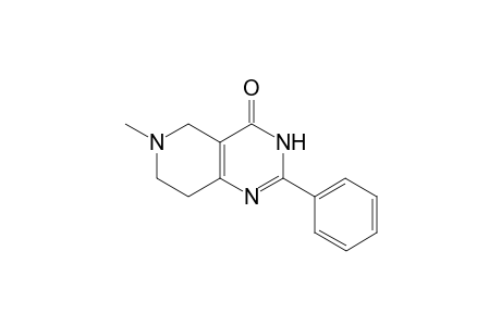 6-Methyl-2-phenyl-5,6,7,8-tetrahydro-3H-pyrido(4,3-D)pyrimidin-4-one