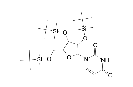 1-[3,4-bis[[tert-butyl(dimethyl)silyl]oxy]-5-[[tert-butyl(dimethyl)silyl]oxymethyl]-2-oxolanyl]pyrimidine-2,4-dione