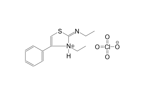 (2E)-3-ethyl-2-[(E)-ethylimino]-4-phenyl-2,3-dihydro-1,3-thiazol-3-ium perchlorate