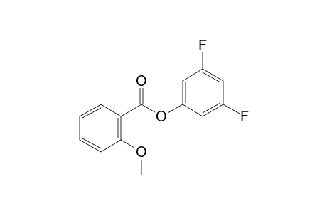 o-Methoxybenzoic acid, 3,5-difluorophenyl ester