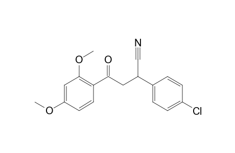 1-(4-Chlorophenyl)-4-(2,4-dimethoxyphenyl)-4-oxobutanocarbonitrile