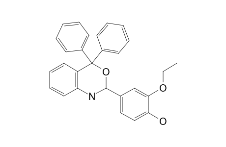 4-(4,4-Diphenyl-1,4-dihydro-2H-3,1-benzoxazin-2-yl)-2-ethoxyphenol