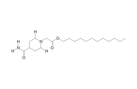 4-carbamoyl-1-piperidineacetic acid, dodecyl ester