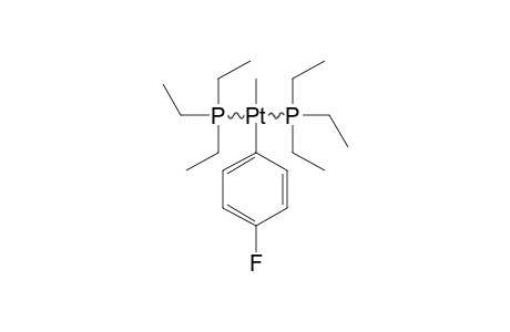 TRANS-METHYL-4-FLUOROPHENYL-BIS-(TRIETHYLPHOSPHINE)-PLATINUM-(II)