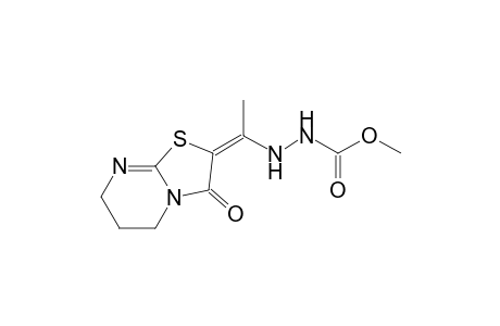 N'-{1-[3-Oxo-6,7-dihydro-5H-thiazolo[3,2-a]pyrimidin-(2E)-ylidene]-ethyl}-hydrazinecarboxylic acid methyl ester