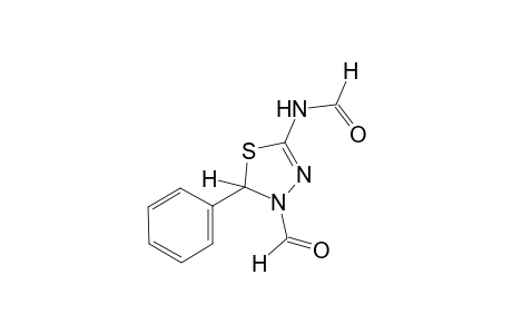 N-(4-formyl-5-phenyl-delta^2-1,3,4-thiadiazolin-2-yl)formamide