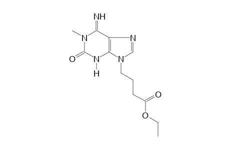 6-imino-1-methyl-2-oxo-9H-purine-9-butyric acid, ethyl ester