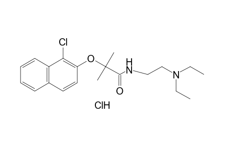 2-[(1-chloro-2-naphthyl)oxy]-N-[2-(diethylamino)ethyl]-2-methylpropionamide, monohydrochloride