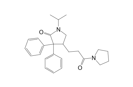 1-[3-(4,4-diphenyl-1-isopropyl-5-oxo-3-pyrrolidinyl)proionyl]pyrrolidine