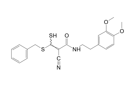 3-(benzylthio)-2-cyano-N-(3,4-dimethoxyphenethyl)-3-mercaptoacrylamide