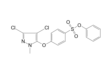 p-[(3,4-DICHLORO-1-METHYLPYRAZOL-5-YL)OXY]BENZENESULFONIC ACID, PHENYL ESTER